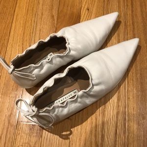 ⚡️FREE SHIPPING⚡️Zara Gathered Leather Salon Shoes